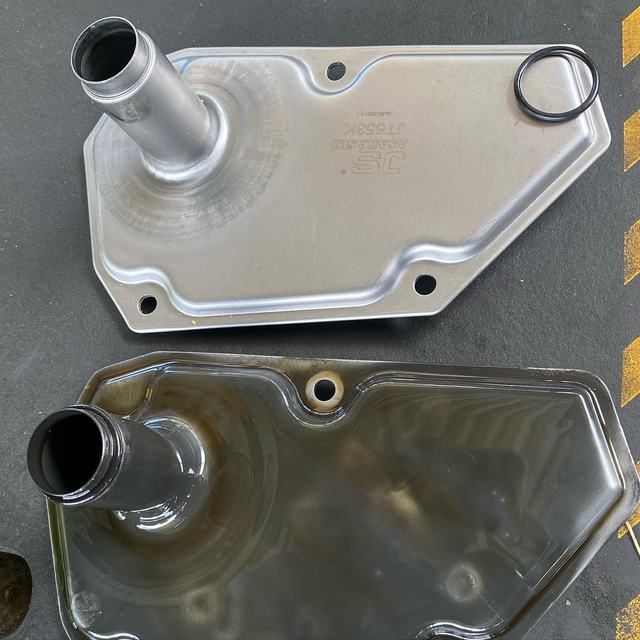 Transmission filter and pan